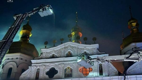 Успенський собор Києво-Печерської лаври зазнав пошкоджень під час нічної атаки