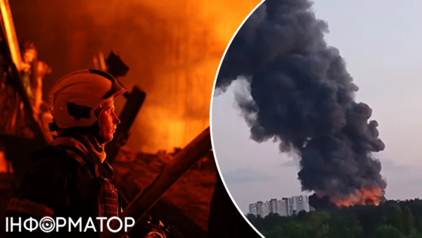 Ракетний удар по складу в Києві: двоє постраждалих, пожежу ліквідовували майже 100 рятувальників