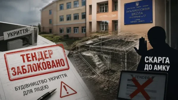 Будівництво укриття в ліцеї «Мрія» в Ірпені зіштовхнулося з перешкодами через оскарження тендеру