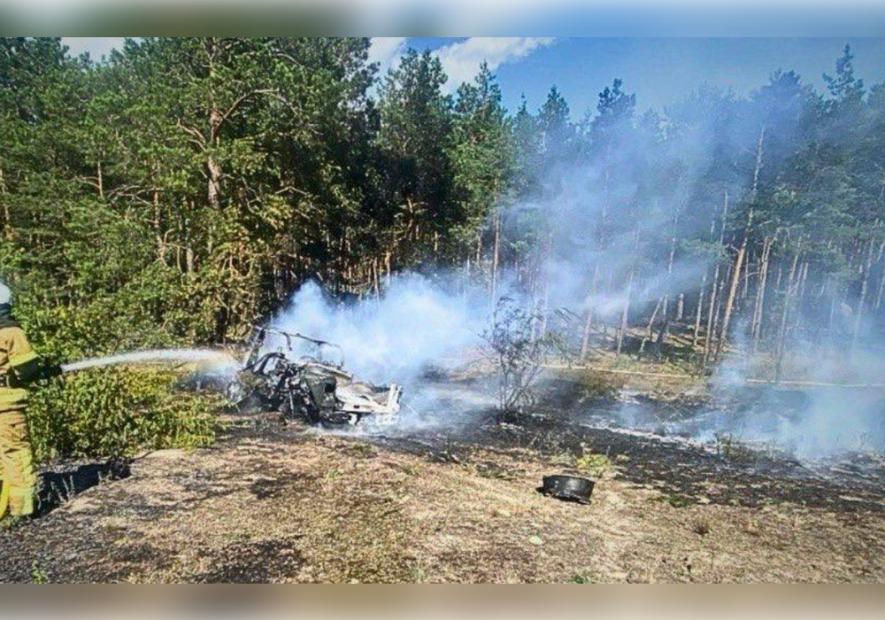 Пожежі на Київщині після падіння уламків БпЛА 20 червня