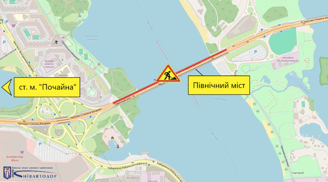 Обмеження руху на Північному мосту до 22 червня