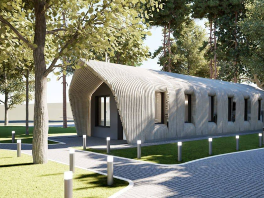 У Бучі будують сучасну амбулаторію за технологією 3D-друку