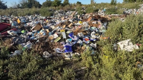 У Сухолісах Узинської громади виявили несанкціоноване сміттєзвалище площею понад гектар